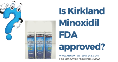 Is Kirkland Minoxidil FDA approved_